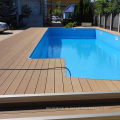 Interlocking Decking Fliesen Teak synthetische PVC-Terrassendielen